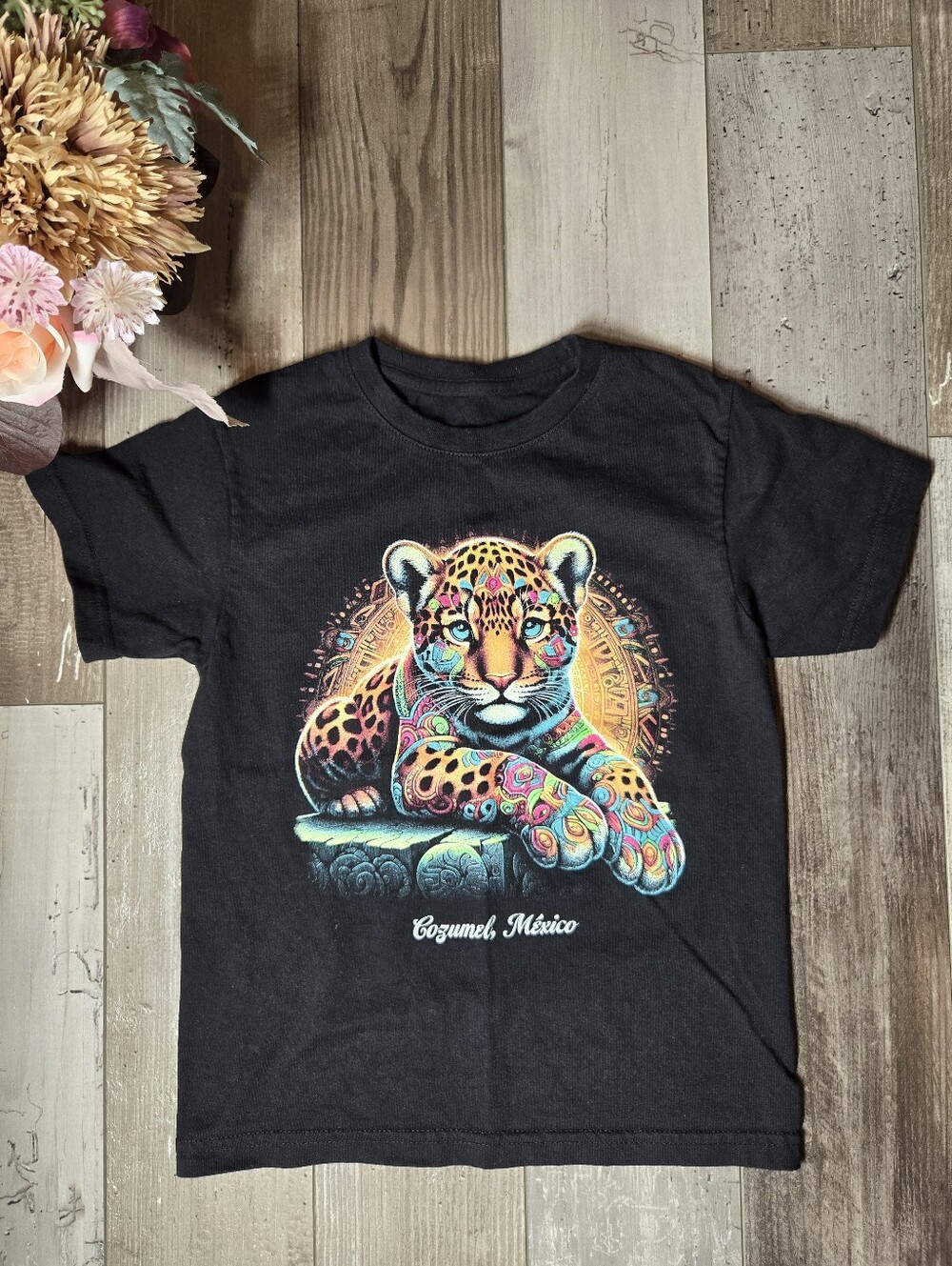 Cozumel Mexico Jaguar Graphic Tee – Youth Size 6/7 NWOT